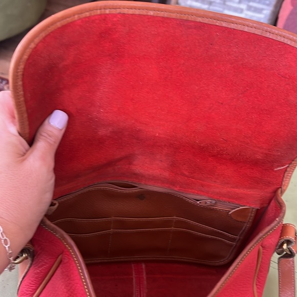 Red Vintage Dooney & Bourke Crossbody - Picture 4 of 13